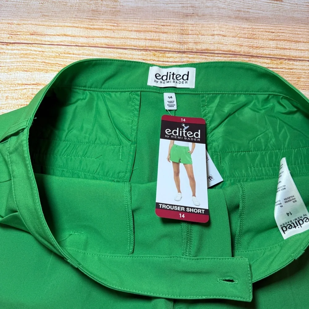 Edited by Remi Bader Women's Trouser Short Pants Size 14 Green‎